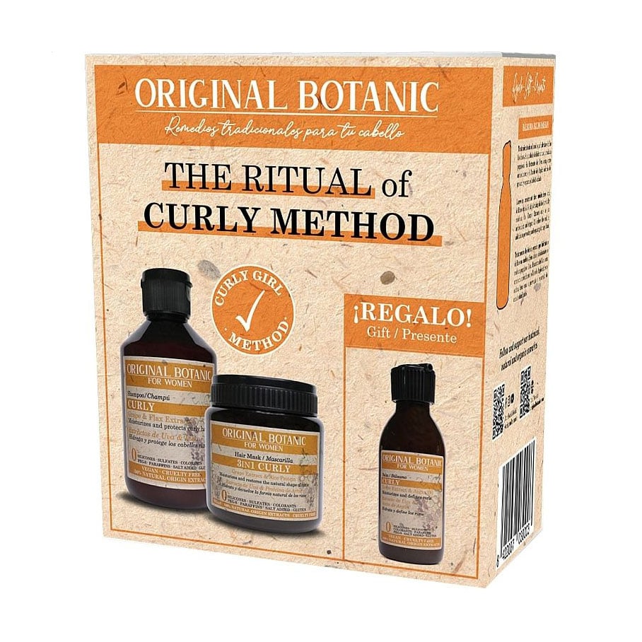 Набір Original Botanic Curly Method для кучерявого волосся (шампунь, 250 мл + маска, 250 мл + бальзам, 150 мл)